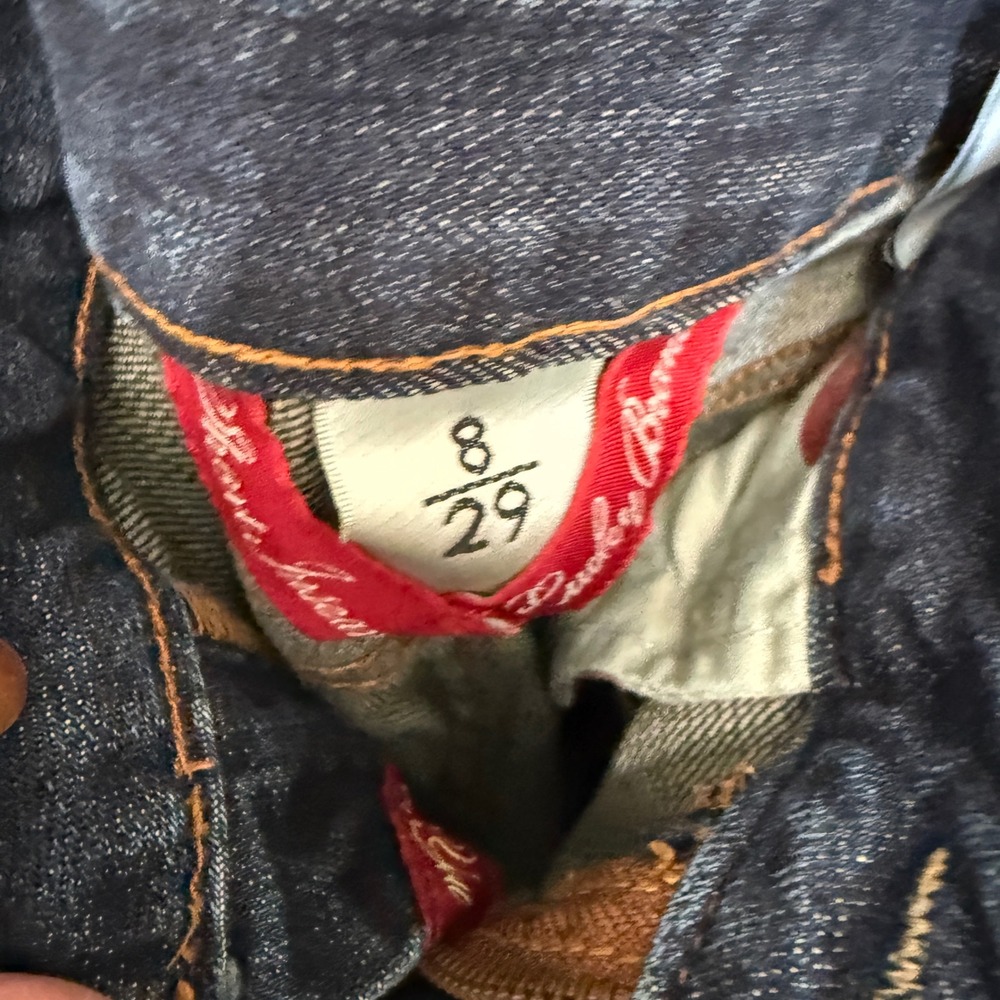 Lucky Brand Lola‎ Straight Jeans Size 8/29 Dark Wash Excellent Mid Rise Festival - Picture 6 of 8